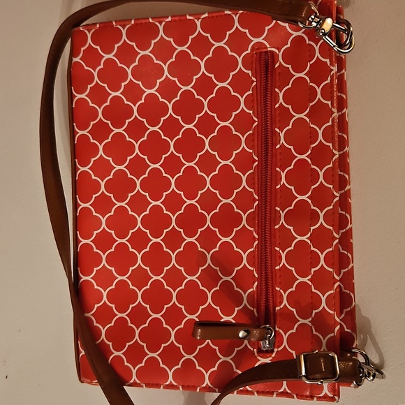 Naturalizer Red and Brown Crossbody Bag - Picture 3 of 4